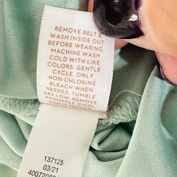 LC Lauren Conrad Ruffle-Neck Flutter-Sleeve Wrap Dress Plus Size 4XL Green NWT - Picture 15 of 16